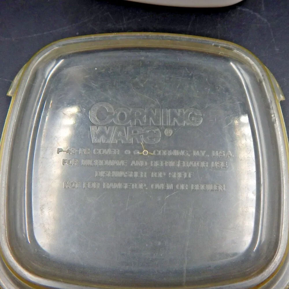 Corning Ware P-43-B Casserole Dish Spice Of Life Plastic Lid 700 ML Le Persil D